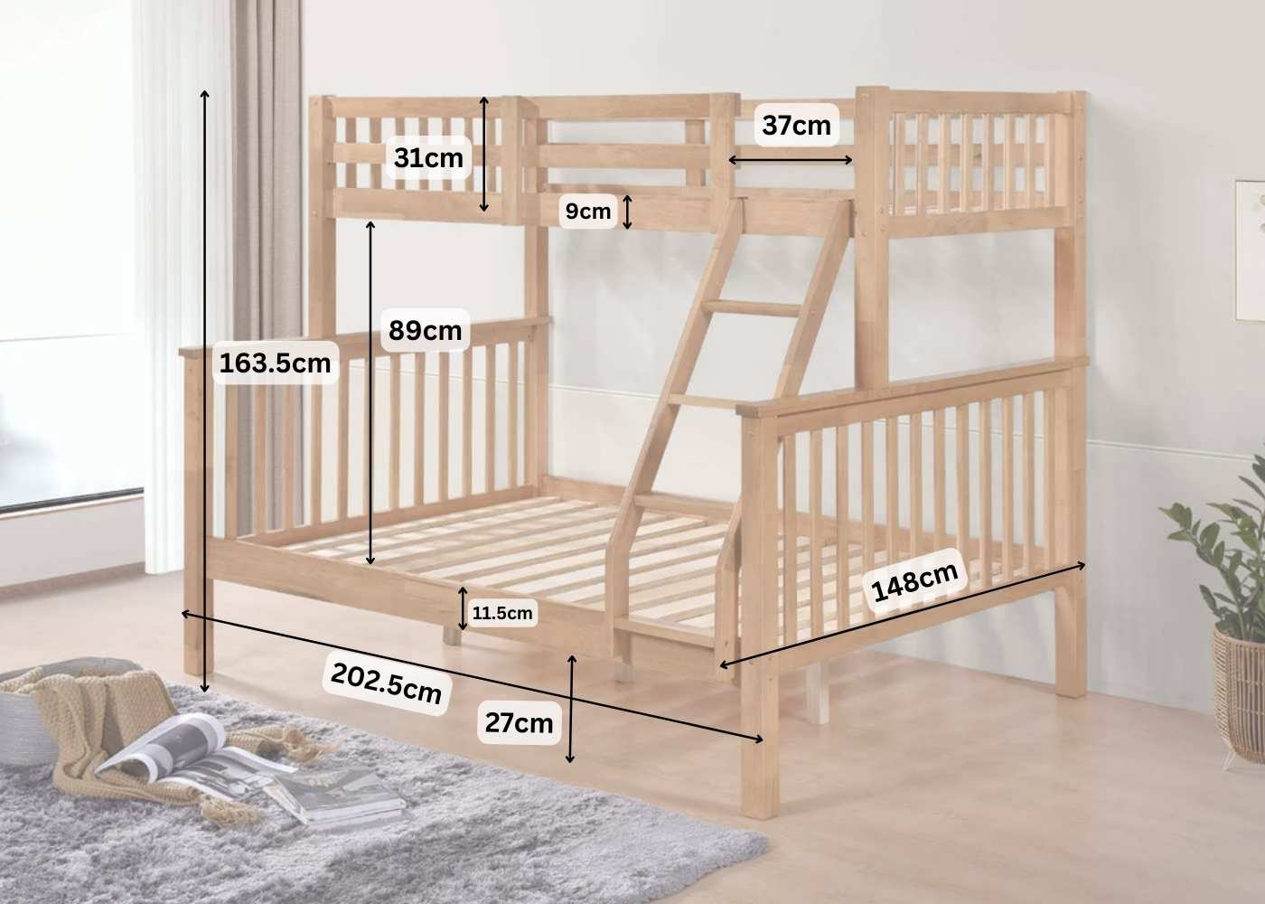 Kelling HD Triple Bunk Bed - Image 5